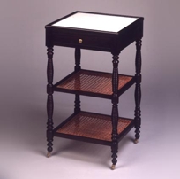 French Cane Etagere French Cane Etagere
