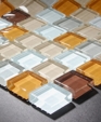 Crystal Glass Tile- Autumn Blend Glass Tile - COB0007
