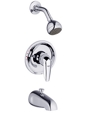 Eurodisc II Shower/Tub Combination PBV Trim, 35 007