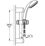 Tempesta Trio hand shower system, 28 435