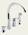 Waterfall Single Handle Kitchen w/ Soap Dispenser and Spray