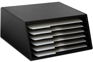A1097: Black Leather Vertical Letter Sorter