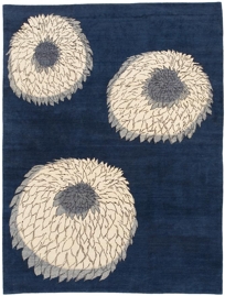 Chrysanthemums - Blue by Annette Rusin (Designer Studio)