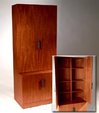 BC 83 Bookcase with Doors  and Cupboard Base