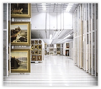 Floor Mounted Pull-Out Art Racks