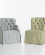 L to R 106 Elsa Salon Chair 116 Sofia Salon Slipper Chair L to R 106 Elsa Salon Chair 116 Sofia Salon Slipper Chair