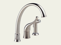 Providence Contemporary Single Handle Kitchen Faucet w/ Sprayer Providence Contemporary Single Handle Kitchen Faucet w/ Sprayer