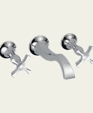 RSVP Wall Mount Vessel Faucet Cross Handles RSVP Wall Mount Vessel Faucet Cross Handles