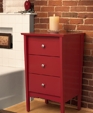 Furniturea Bedside with 3 Drawers