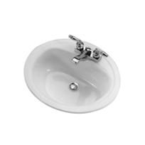 20" x 17" Enameled Steel Atlanta Countertop Lavatory (Model: 1319V)