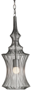 Modern Gray Wire Pendant