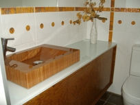 WOOD SINKS, WOOD BATHS, WOOD TOILET BOWL