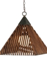 Modern Wood Slat Pendant