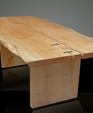 Live Edge dining table with Athabasca base