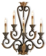 Large Five Light Iron Sconce