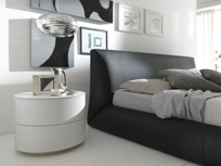 Coco Moon White Oval Nightstand