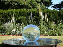SPHERE FOUNTAIN-SCULPTURES STAINLESS STEEL SPHERE FOUNTAIN-SCULPTURES STAINLESS STEEL