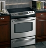 GE Profile™ 30" Slide-In Electric Range with Trivection® Technology, JS998SKSS