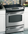 GE Profile™ 30" Slide-In Electric Range, JS968SKSS