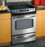 GE Profile™ 30" Slide-In Electric Range, JS905SKSS