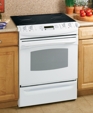 GE Profile™ 30" Slide-In Electric Range, JS900WKWW