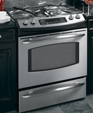 GE Profile™ 30" Slide-In Gas Range, PGS975SEMSS