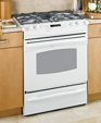 GE Profile™ 30" Slide-In Gas Range, PGS975WEMWW