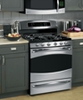 GE Profile™ 30" Free-Standing Dual-Fuel Double Oven Range, P2B918SEMSS
