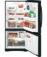 GE® Energy Star® 20.3 Cu. Ft. Bottom Freezer Refrigerator, GBSC0HBXBB