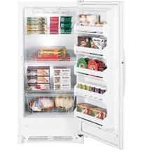 GE® 13.7 Cu. Ft. Frost-Free Upright Freezer, FUF14SVRWW