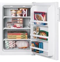 GE® 5.0 Cu. Ft. Manual Defrost Upright Freezer, FUM5SNWW