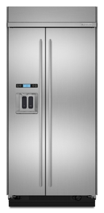 42" Euro-Style Built-In Side-by-Side Refrigerator with Dispenser,JS42SEDUDB