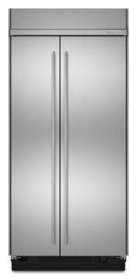 42" Euro-Style Built-In Side-by-Side Non-Dispenser Refrigerator,JS42SEFXDB
