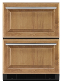 24" Overlay Double Refrigerator Drawers,JUD248RCCX