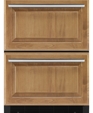 24" Overlay Double Refrigerator Drawers,JUD248RCCX