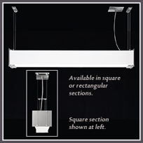 Laser Single Square Pendant