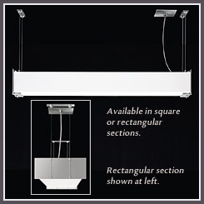 Laser Single Rectangular Pendant