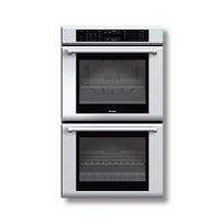 30" Masterpiece Series Stainless Steel Double Oven with True Convection (Upper Oven Only) and Professional Handle ME302EP