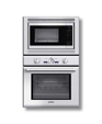 30" Professional Series Stainless Steel Combination Oven with Convection Microwave and True Convection Oven PODM301