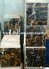 BLACK & GOLD MARBLE TILES BLACK & GOLD MARBLE TILES