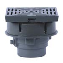 8 SMALL AREA W/ PROMENADE TOP - CAST IRON DRAIN RD-200-CP