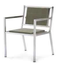 Case Study Stainless Dining Chair With Arms