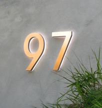 5" LED Stainless Number & Illuminated Number 5" LED Stainless Number & Illuminated Number