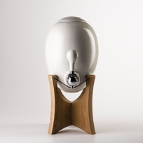 Ovobar Beverage Dispenser - shown in Wood Base by Aquaovo Ovobar Beverage Dispenser - shown in Wood Base by Aquaovo