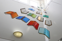 Glass Artwork for a Library Atrium
