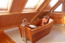 Single European style tub in African Mahogany