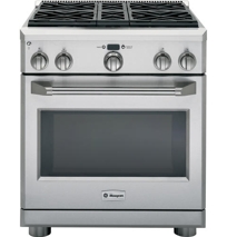 30" All Gas Professional Range with 4 Burners (Liquid Propane), Model#: ZGP304LRSS
