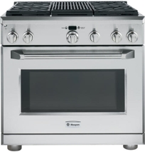 36" Dual-Fuel Professional Range with 4 Burners and Grill (Natural Gas), Model#: ZDP364NRPSS