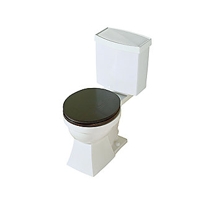 BARBARA BARRY 2-PIECE TOILET, ROUND, LESS SEAT