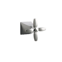 BARBARA BARRY ORIGINAL 2-WAY DIVERTER VALVE TRIM, CROSS HANDLE